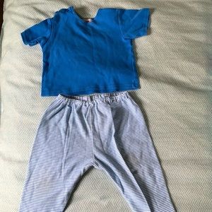 Zutano matching set in blue